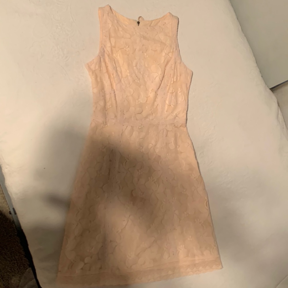 pink lace dress